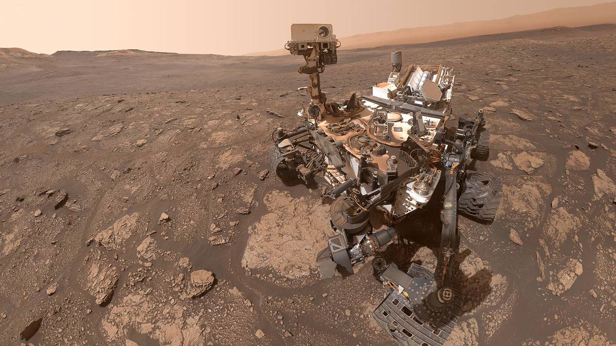Łazik Curiosity na Marsie /Fot. NASA
